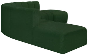 Arc Green Boucle Fabric Modular Sofa 102Green-S6C Meridian Furniture