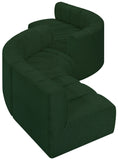 Arc Green Boucle Fabric Modular Sofa 102Green-S6D Meridian Furniture