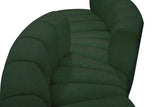 Arc Green Boucle Fabric Modular Sofa 102Green-S6D Meridian Furniture