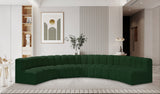 Arc Green Boucle Fabric Modular Sofa 102Green-S7B Meridian Furniture