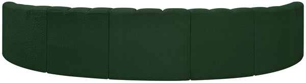 Arc Green Boucle Fabric Modular Sofa 102Green-S7B Meridian Furniture