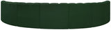 Arc Green Boucle Fabric Modular Sofa 102Green-S7B Meridian Furniture