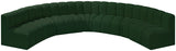 Arc Green Boucle Fabric Modular Sofa 102Green-S7B Meridian Furniture