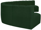 Arc Green Boucle Fabric Modular Sofa 102Green-S7B Meridian Furniture