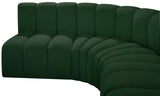 Arc Green Boucle Fabric Modular Sofa 102Green-S7B Meridian Furniture