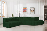 Arc Green Boucle Fabric Modular Sofa 102Green-S7C Meridian Furniture