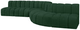 Arc Green Boucle Fabric Modular Sofa 102Green-S7C Meridian Furniture