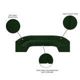 Arc Green Boucle Fabric Modular Sofa 102Green-S8A Meridian Furniture