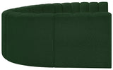 Arc Green Boucle Fabric Modular Sofa 102Green-S8A Meridian Furniture