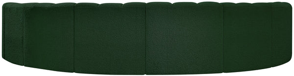 Arc Green Boucle Fabric Modular Sofa 102Green-S8B Meridian Furniture