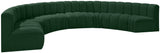 Arc Green Boucle Fabric Modular Sofa 102Green-S8B Meridian Furniture