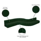 Arc Green Boucle Fabric Modular Sofa 102Green-S8C Meridian Furniture