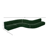 Arc Green Boucle Fabric Modular Sofa 102Green-S8C Meridian Furniture