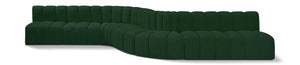 Arc Green Boucle Fabric Modular Sofa 102Green-S8C Meridian Furniture