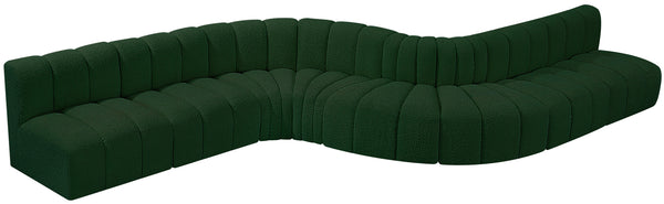 Arc Green Boucle Fabric Modular Sofa 102Green-S8C Meridian Furniture
