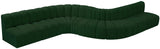 Arc Green Boucle Fabric Modular Sofa 102Green-S8C Meridian Furniture