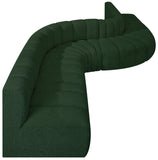 Arc Green Boucle Fabric Modular Sofa 102Green-S8C Meridian Furniture