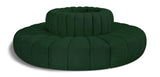 Arc Green Boucle Fabric Modular Sofa 102Green-S8D Meridian Furniture