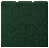 Arc Green Boucle Fabric Straight Chair 102Green-ST Meridian Furniture