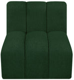 Arc Green Boucle Fabric Straight Chair 102Green-ST Meridian Furniture