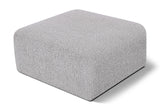 Arc Grey Boucle Fabric Ottoman 102Grey-Ott Meridian Furniture