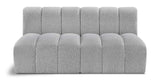 Arc Grey Boucle Fabric Modular Sofa 102Grey-S2A Meridian Furniture