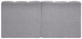 Arc Grey Boucle Fabric Modular Sofa 102Grey-S2A Meridian Furniture