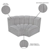 Arc Grey Boucle Fabric Modular Sofa 102Grey-S2B Meridian Furniture