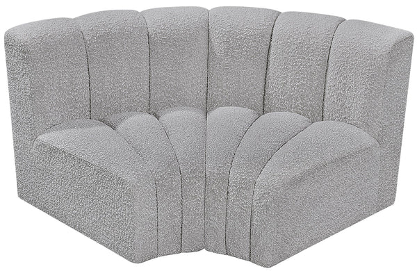 Arc Grey Boucle Fabric Modular Sofa 102Grey-S2B Meridian Furniture