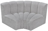 Arc Grey Boucle Fabric Modular Sofa 102Grey-S2B Meridian Furniture