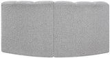 Arc Grey Boucle Fabric Modular Sofa 102Grey-S2B Meridian Furniture