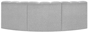 Arc Grey Boucle Fabric Modular Sofa 102Grey-S3B Meridian Furniture