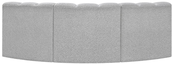 Arc Grey Boucle Fabric Modular Sofa 102Grey-S3B Meridian Furniture