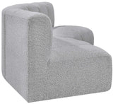 Arc Grey Boucle Fabric Modular Sofa 102Grey-S3B Meridian Furniture