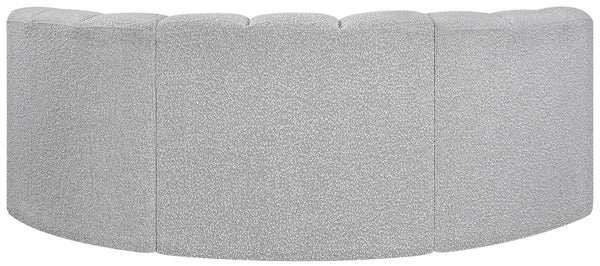 Arc Grey Boucle Fabric Modular Sofa 102Grey-S3C Meridian Furniture