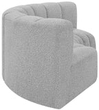 Arc Grey Boucle Fabric Modular Sofa 102Grey-S3C Meridian Furniture