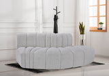 Arc Grey Boucle Fabric Modular Sofa 102Grey-S3E Meridian Furniture