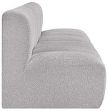 Arc Grey Boucle Fabric Modular Sofa 102Grey-S3F Meridian Furniture