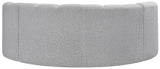 Arc Grey Boucle Fabric Modular Sofa 102Grey-S4C Meridian Furniture