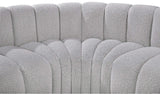 Arc Grey Boucle Fabric Modular Sofa 102Grey-S4C Meridian Furniture