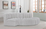 Arc Grey Boucle Fabric Modular Sofa 102Grey-S4D Meridian Furniture