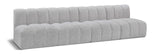 Arc Grey Boucle Fabric Modular Sofa 102Grey-S4E Meridian Furniture