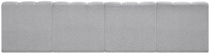 Arc Grey Boucle Fabric Modular Sofa 102Grey-S4E Meridian Furniture