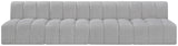 Arc Grey Boucle Fabric Modular Sofa 102Grey-S4E Meridian Furniture