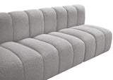 Arc Grey Boucle Fabric Modular Sofa 102Grey-S4E Meridian Furniture