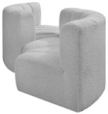 Arc Grey Boucle Fabric Modular Sofa 102Grey-S4F Meridian Furniture