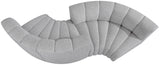 Arc Grey Boucle Fabric Modular Sofa 102Grey-S4F Meridian Furniture