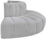 Arc Grey Boucle Fabric Modular Sofa 102Grey-S4G Meridian Furniture