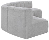 Arc Grey Boucle Fabric Modular Sofa 102Grey-S5A Meridian Furniture