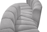 Arc Grey Boucle Fabric Modular Sofa 102Grey-S6D Meridian Furniture